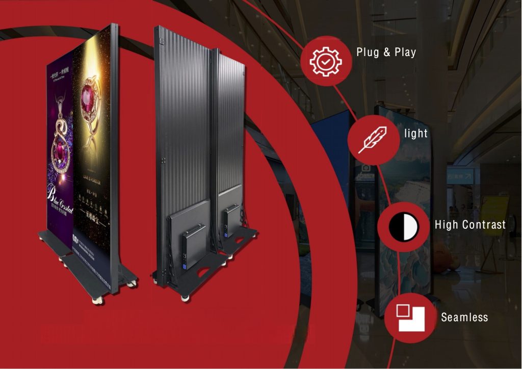 SP indoor LED poster displays for plug-and-play digital signage